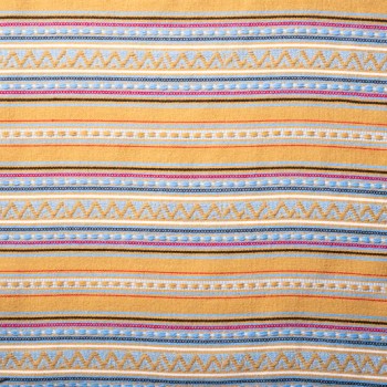 ΥΦΑΝΤΟ ΥΦΑΣΜΑ ΡΙΓΕ ΤΥΠΟΥ ΡΟΥΜΑΝIKO ΠΟΡΤΟΚΑΛΙ-ΓΑΛΑΖΙΟ